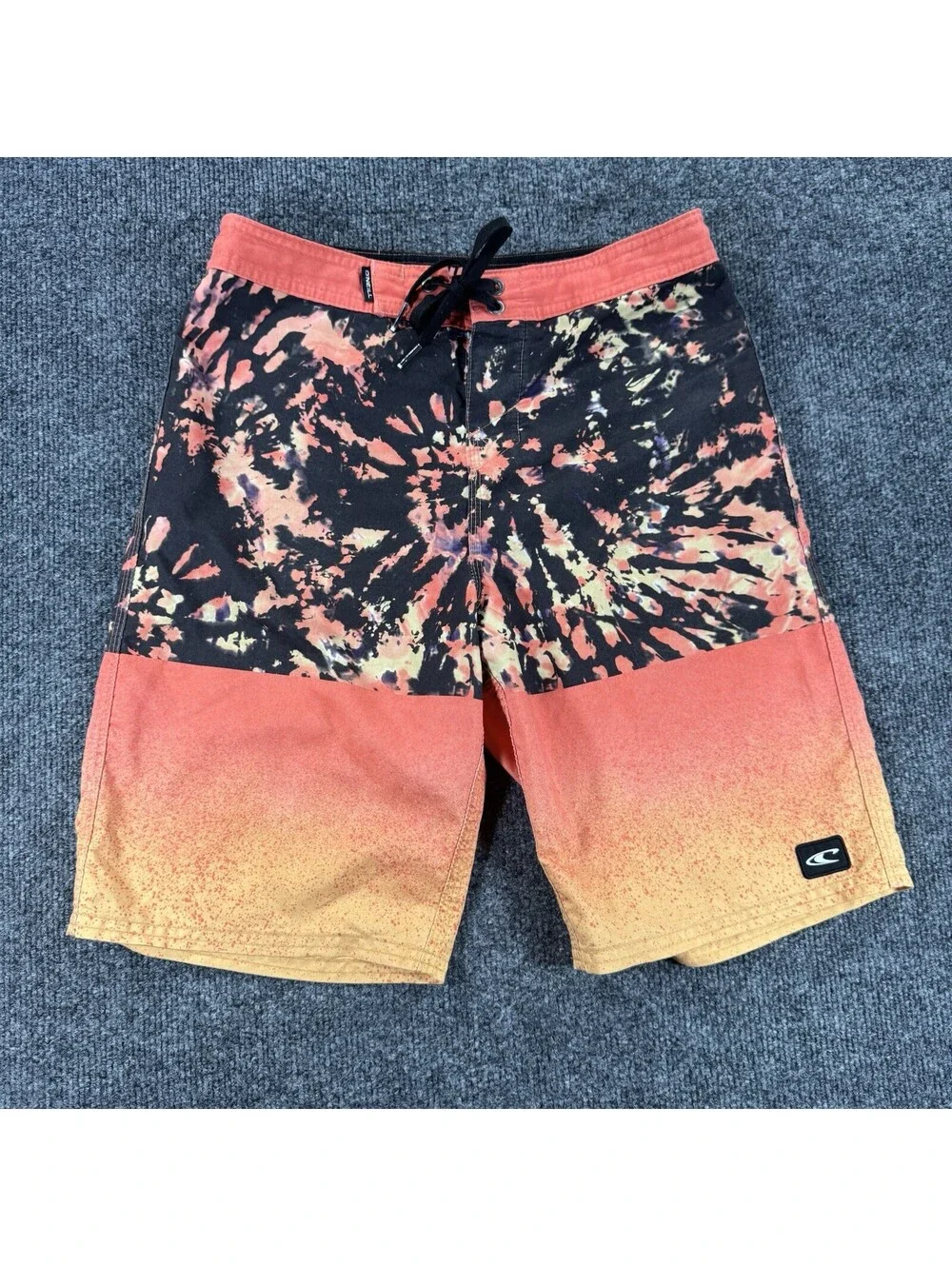O'Neill Boys Board Shorts Radicool Orange Black Boardies Surf Beach